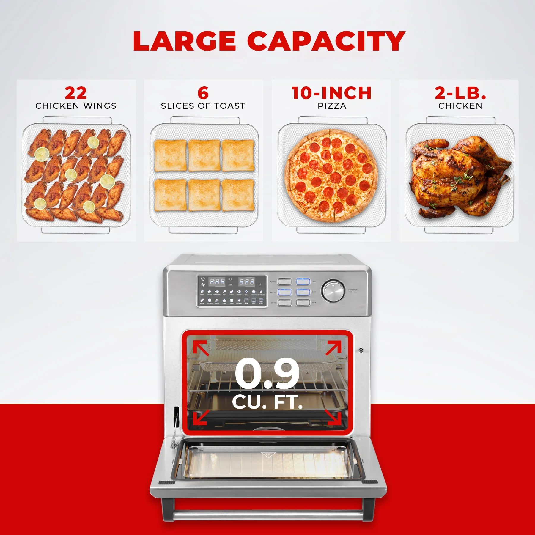 Countertop Convection Air Fryer/Oven (CAFO-A2601S) - Image 5