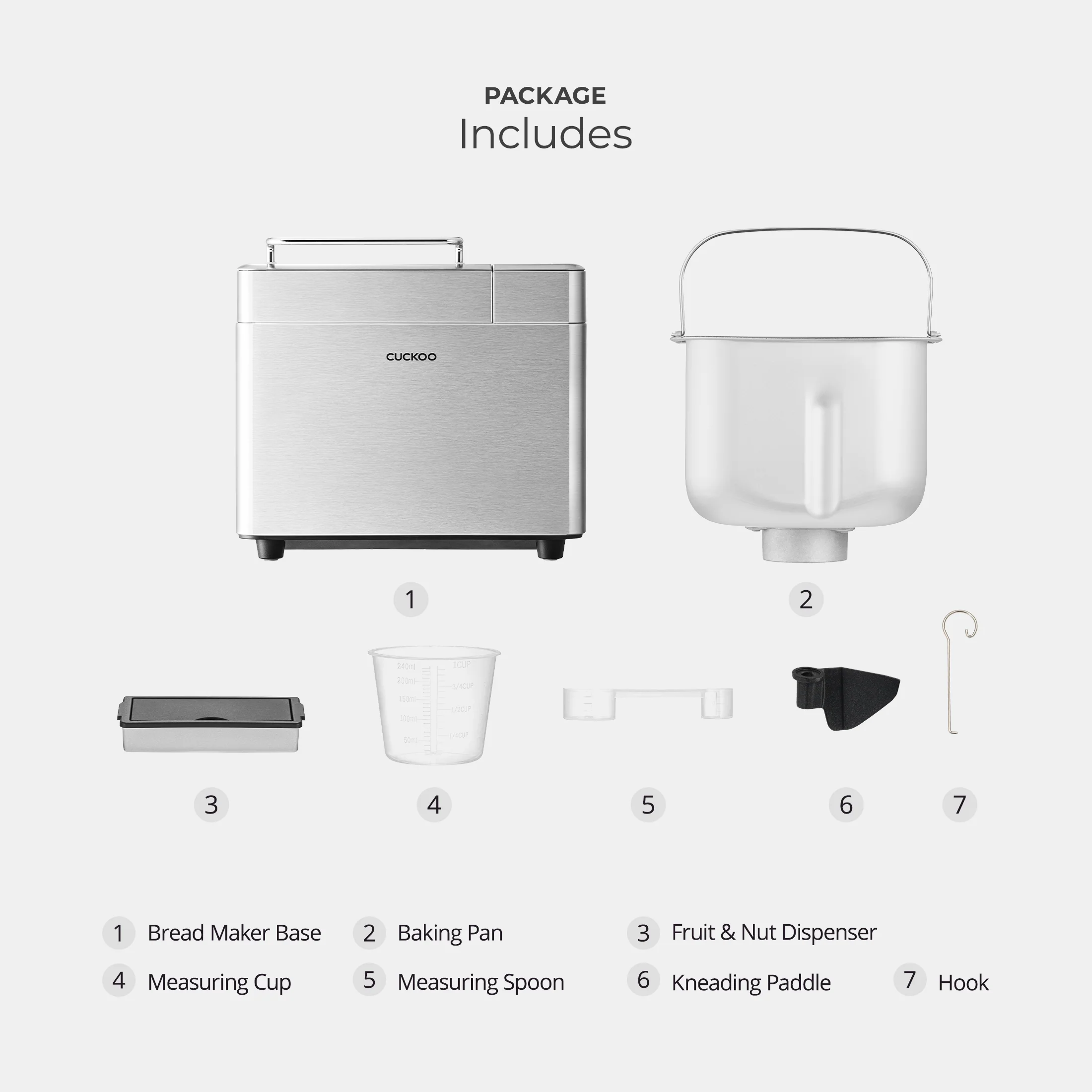 Bread Maker (CBM-AAB101S) Automatic with 17 Menu Options, 3 Crust Colors, and Up to 2lb Loaf Capacity - Image 8