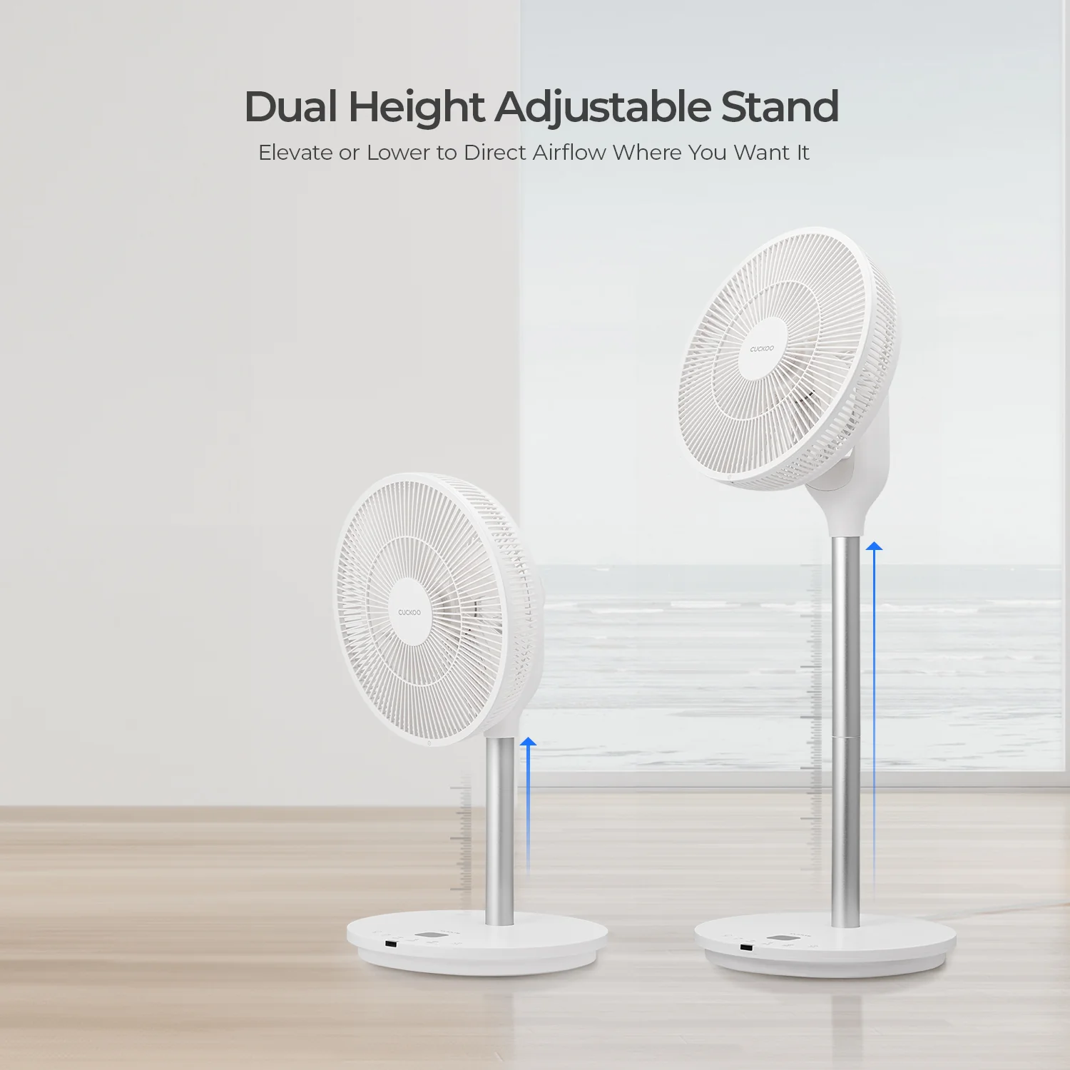 360° Rotation 14" Air Circulator (CF-AC1410WH),Standing Fan with 12 Speeds - Image 4
