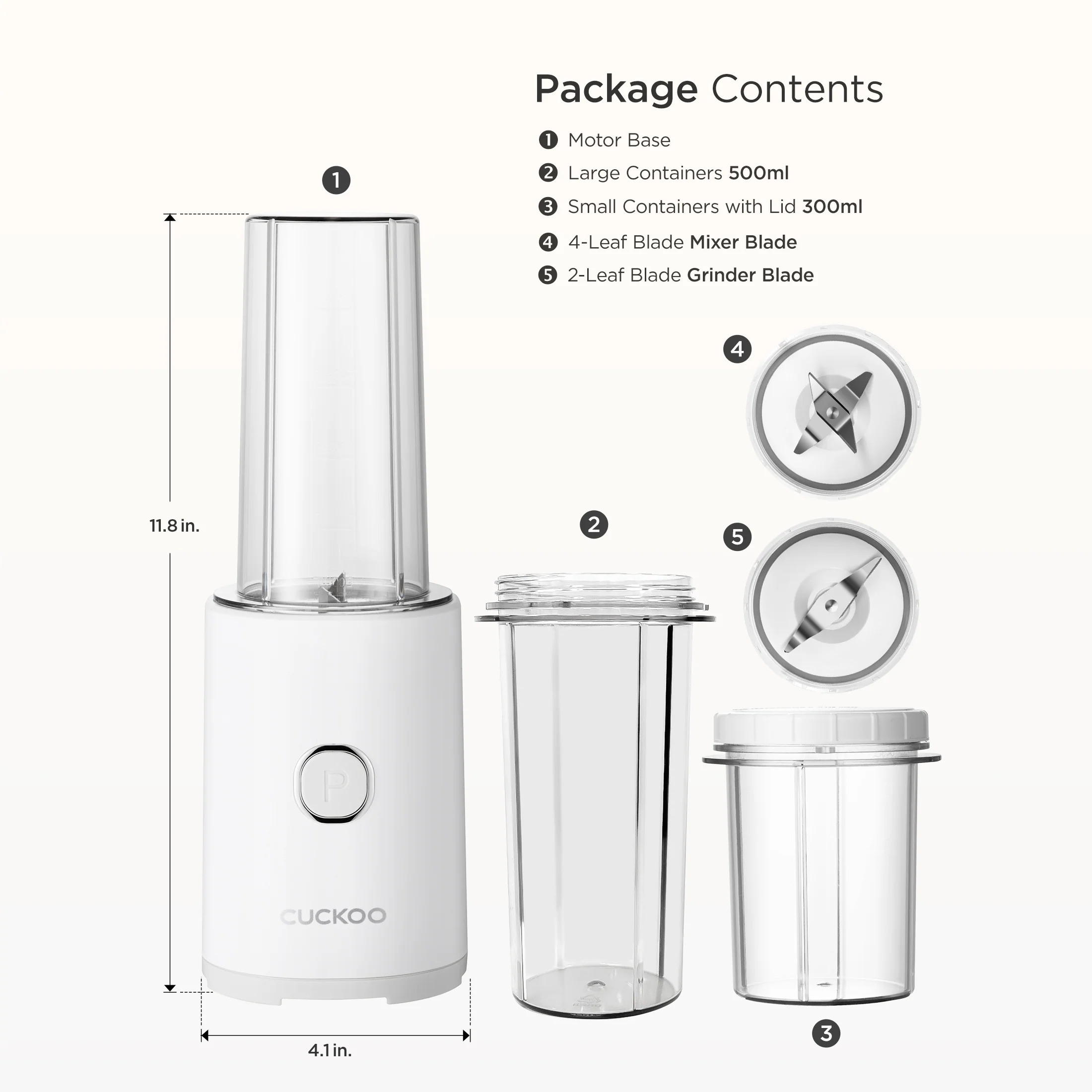 One-Touch Personal Blender (CFM-D60W) - Image 6