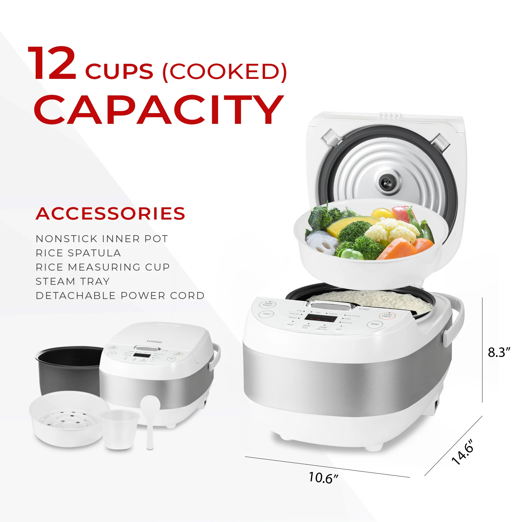 Refurbished C grade 6-Cup Micom Rice Cooker (CR-0605F) - Image 7