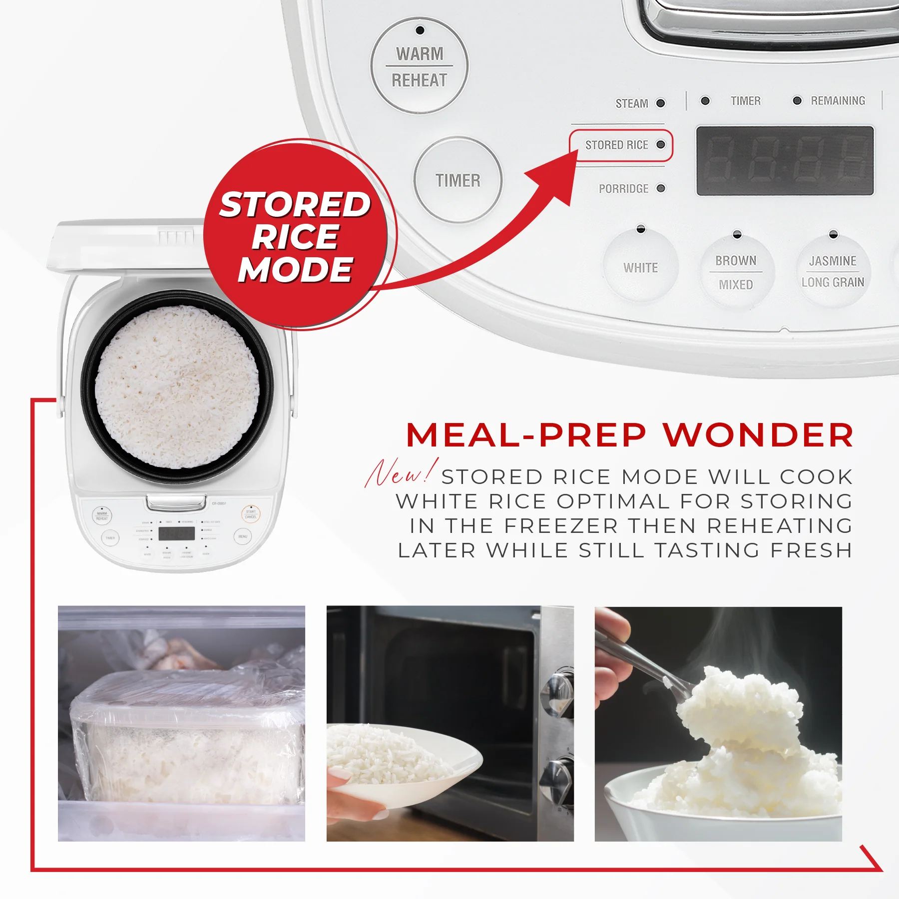 Refurbished C grade 6-Cup Micom Rice Cooker (CR-0605F) - Image 9