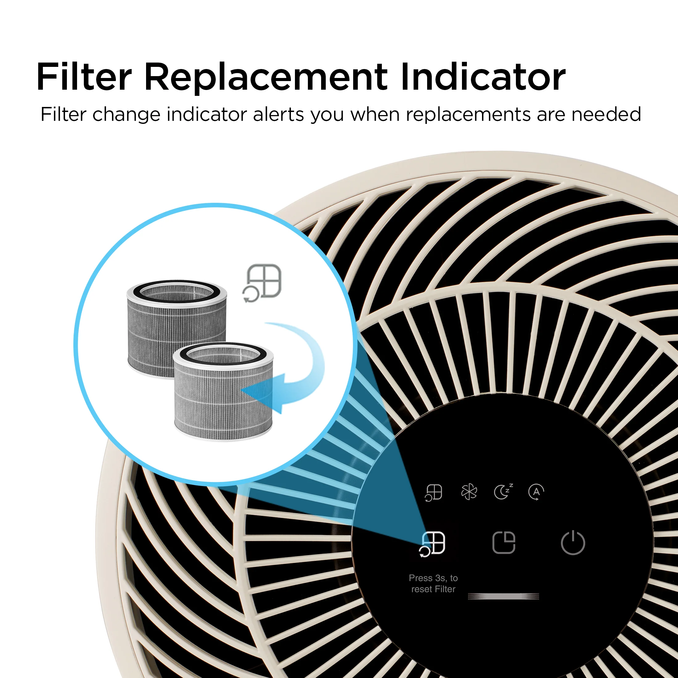 Refurbished B grade H13 True HEPA Air Purifier (CAC-AB0610FI) - Image 7