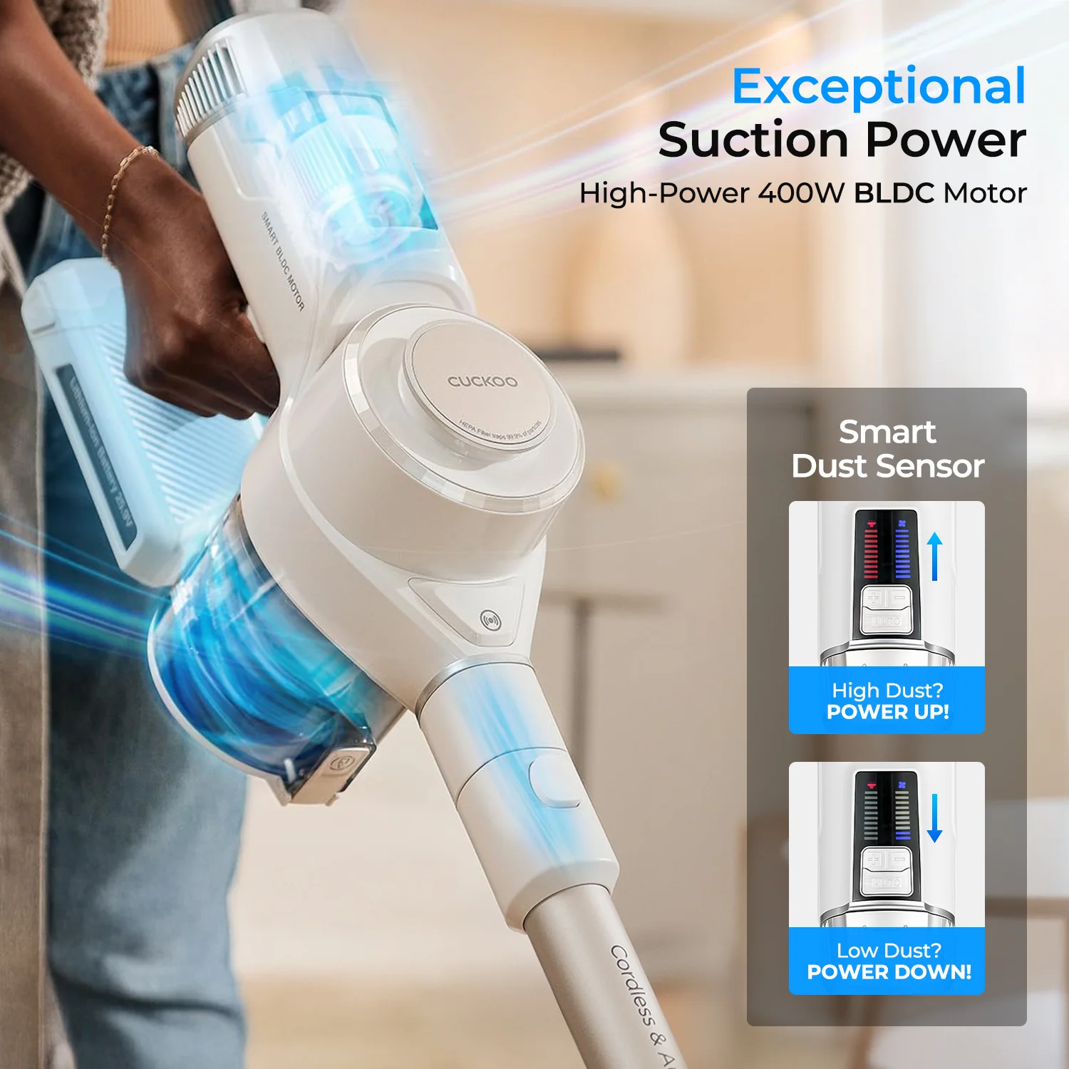 Powerclone Cordless Vacuum (CVC-A1410NW) - Image 3
